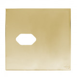 Placa p/ 1 Tomada  4X4 - Novara Glass Dourado
